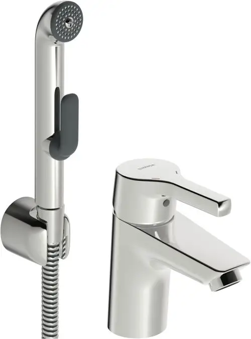 HANSA Einhebelmischer Waschtischbatterie HANSAPALENO 5640 Ausladung 103 mm DN15 Chrom, 56402203, Artikel in Kategorie